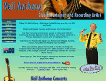 Tablet Screenshot of neilanthony.com.au